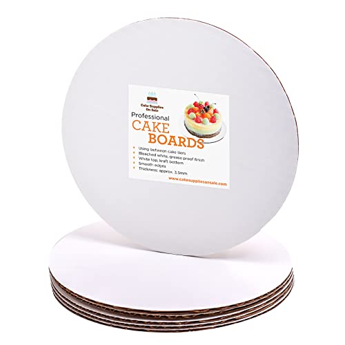 6" Round Coated Cakeboard, 12 ct.