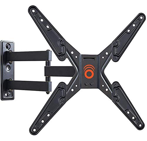 ECHOGEAR Swivel Full Motion TV Wall Mount Bracket for 26-58 Inch TVs â€“ Extend and Tilt Your TV - Easy Single Stud Install