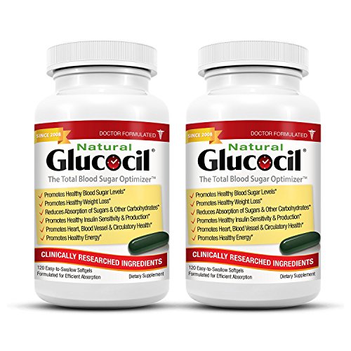 Glucocil - The Simple Secret for Normal Blood Sugar - 2 Pack