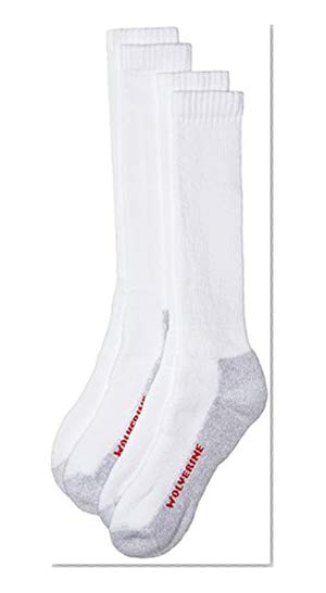 Wolverine Men's Cotton-Blend Cushioned Socks (Pack of Two)
