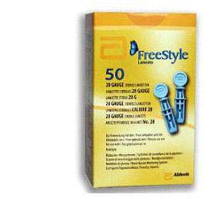 Abbott Freestyle Lancettes stériles calibre 28, Lot de 50