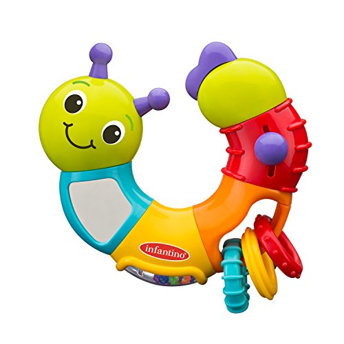 Book Cover Infantino Topsy Turvy Twist and Play Caterpillar Rattle