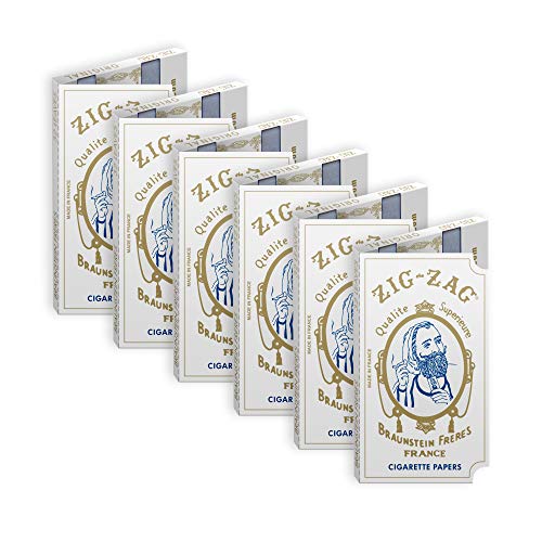 ZIG-ZAG Rolling Papers â€“ Original White 70 mm Paper â€“ Natural Gum Arabic â€“ Thin Glue Sealing Line â€“ 6 Booklets with 32 Papers per Booklet,32 Count (Pack of 6)