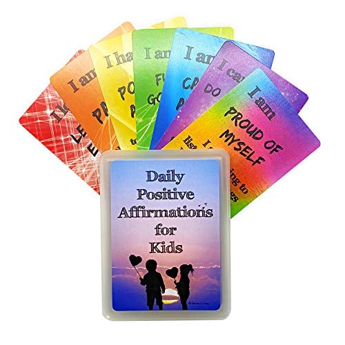 Book Cover Daily Positive Affirmation Cards for Kids - Encourage & Inspire your children daily to increase confidence and promote a positive attitude