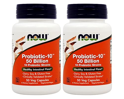Now Foods Probiotic-10? 50 Billion - 50 Vcaps (2-Pack)