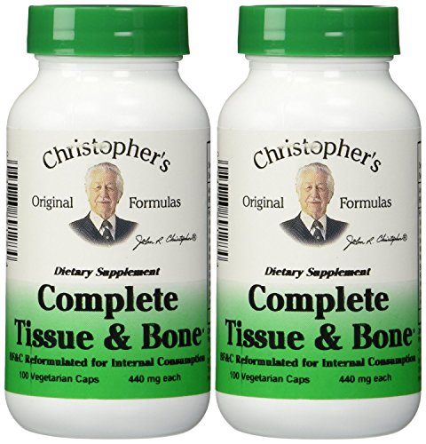 Book Cover Dr. Christophers Formulas Complete Tissue and Bone, 440mg, 100 Capsules (3 Pack)
