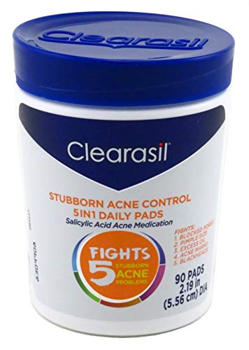 Clearasil Clearasil ultra 5 in 1 acne face wash pads, 90 count.
