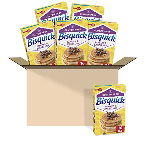 Book Cover Betty Crocker Bisquick Pancake and Baking Mix, Gluten Free, 16 oz (Pack of 6)