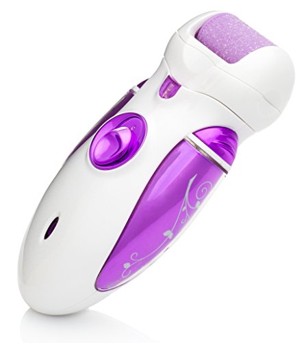 Book Cover Electric Callus Remover and Shaver by Naturalico - Best Rechargeable Pedicure Foot Care File Tool - Remove Dead, Hard, Cracked Skin and Reduce Calluses on Feet in Just Seconds - Spa Like Results