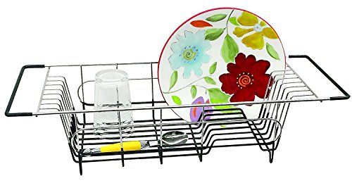Better Houseware 1484.8 Over Sink Dish Drainer, 19.25 x 8.25 x 4.5, Stainless Steel