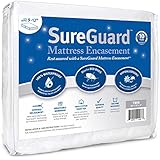 Twin (9-12 in. Deep) SureGuard Mattress Encasement - 100% Waterproof, Bed Bug Proof, Hypoallergenic - Premium Zippered Six-Sided Cover