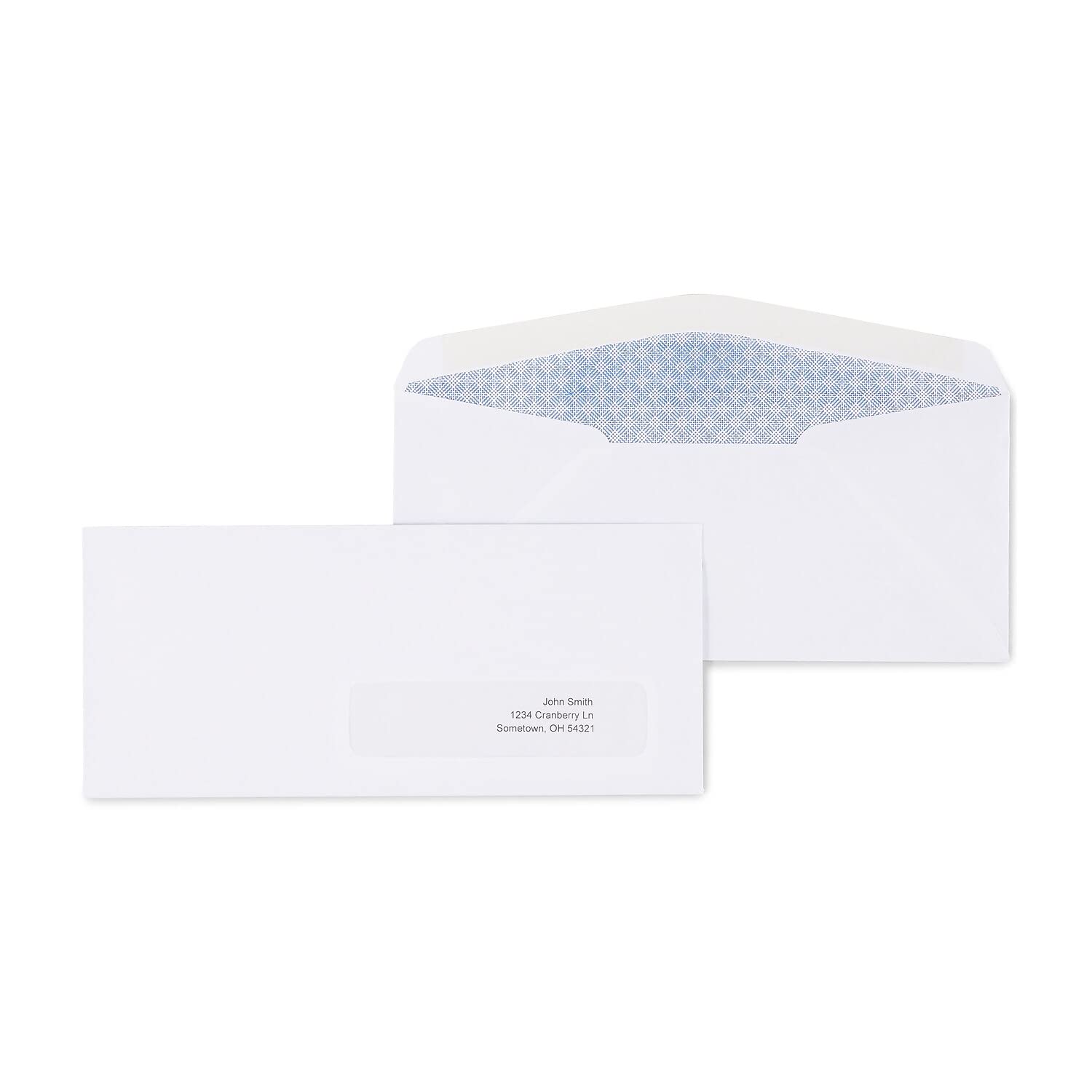 Staples 572043 Commercial Flap Security Tint #10 Envelopes 4 1/8-Inch X 9 1/2-Inch We 500/Bx