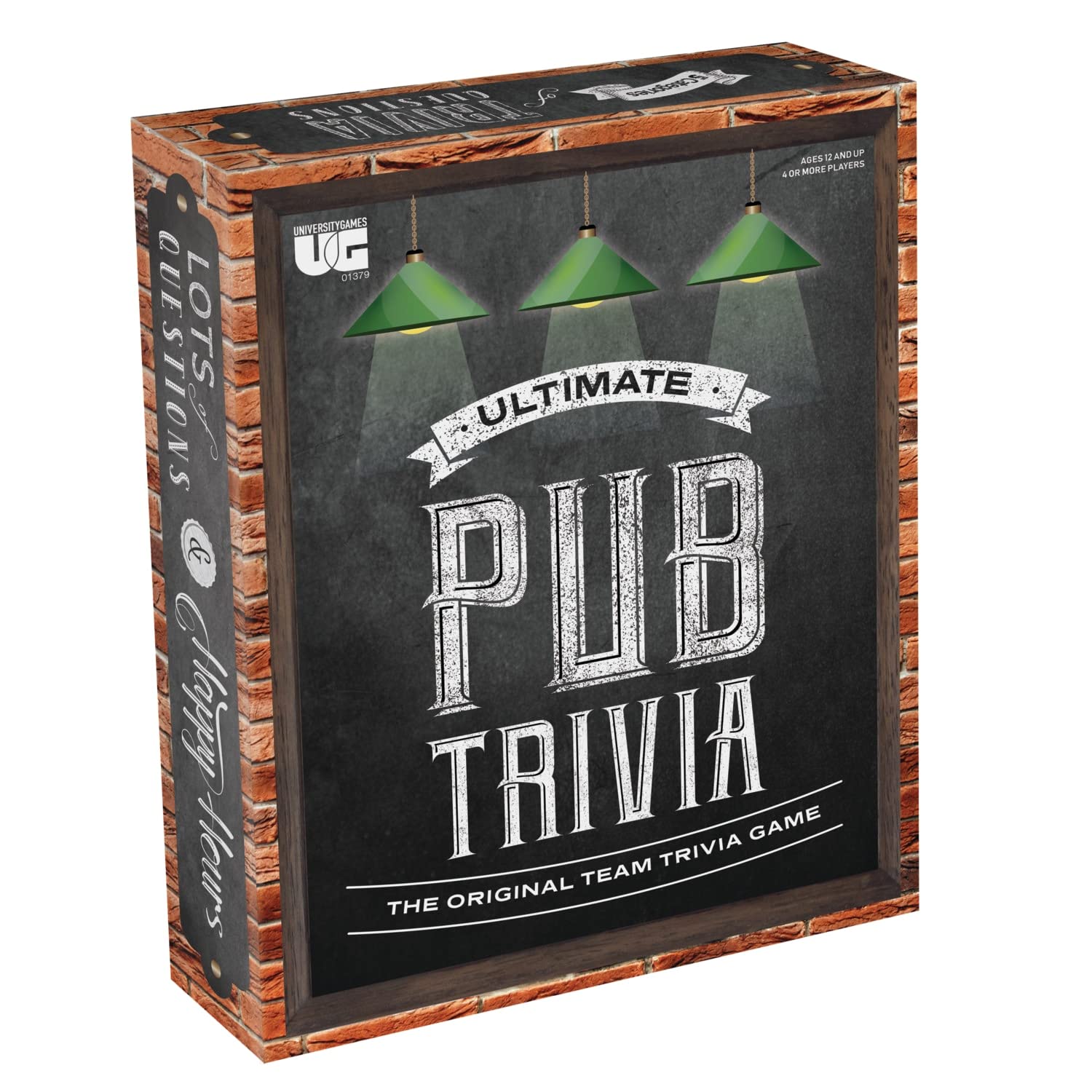 Book Cover Ultimate Pub Trivia Team Trivia Game, Over 1000 Questions for Weekly Party Game Nights and Live Stream Quiz Events, Perfect for Ages 12 and Up and 4 or More Players from University Games , Red