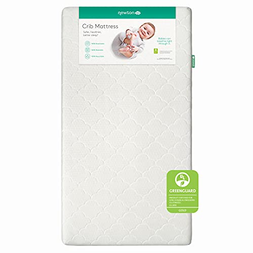 Book Cover Newton Baby Crib Mattress and Toddler Bed | 100% Breathable Proven to Reduce Suffocation Risk, 100% Washable, Hypoallergenic, Non-Toxic, Better Than Organic - White