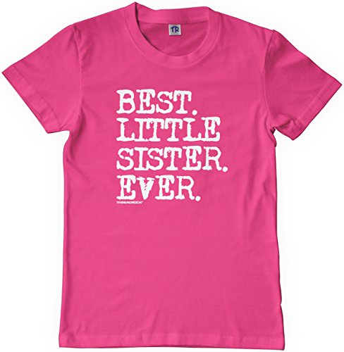 Threadrock Big Girls' Best Little Sister Ever Youth T-Shirt