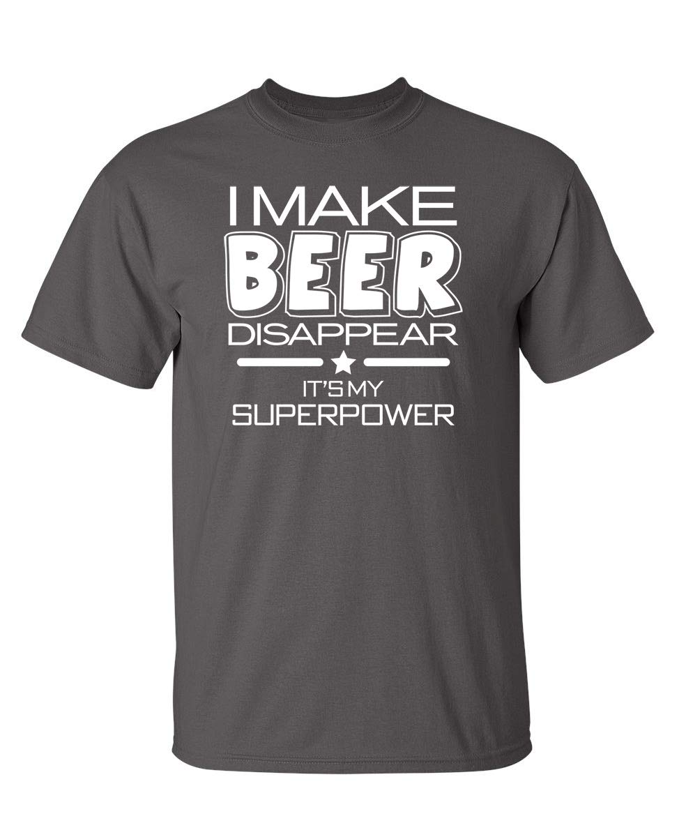 Book Cover Disappear Its My Superpower Cool Drinking Graphic Novelty Funny T Shirt XX-Large Charcoal