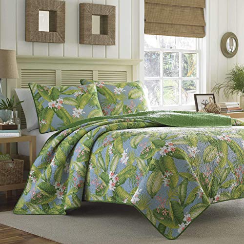Book Cover Tommy Bahama Aregada Dock Quilt Set, King, Sky