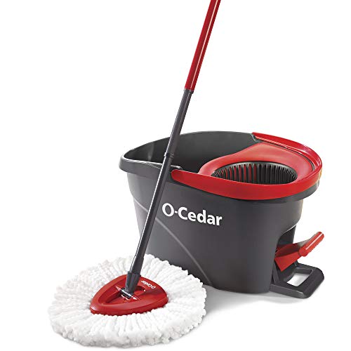 Book Cover O-Cedar EasyWring Microfiber Spin Mop, Bucket Floor Cleaning System
