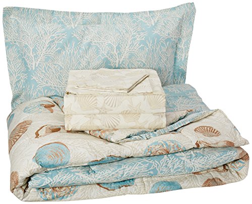 Book Cover Discoveries 2A850101BL Twin Comforter Set, Blue