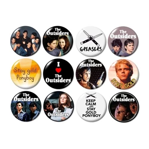 Book Cover The Outsiders Buttons Pins