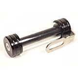 Support de vignette Moto Cylindrique ALU 50X30 mm Noir