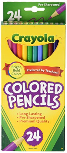 Book Cover Crayola Colored Pencil 24 Count Each  (Pack of 2)