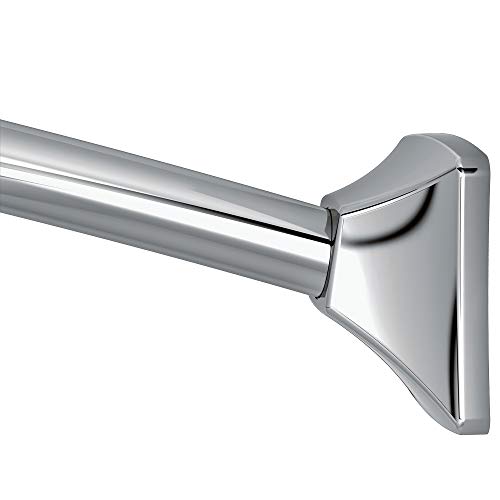 Book Cover Moen CSR2164CH 72-Inch Permanent Mount Adjustable Curved Shower Rod, Chrome
