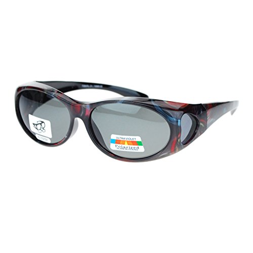 Womens Glare Blocking Polarized Lens 60mm Fit Over Oval Sunglasses