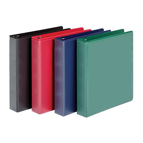 Book Cover Cardinal 1.5-Inch D-Ring View Binders, 4 per Pack, Assorted Colors (48990)
