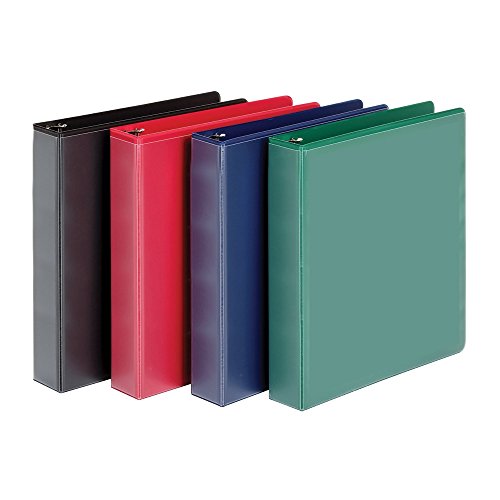 Cardinal 1.5-Inch D-Ring View Binders, 4 per Pack, Assorted Colors (48990)