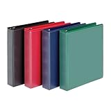 Cardinal 1.5-Inch D-Ring View Binders, 4 per Pack, Assorted colors (48990)