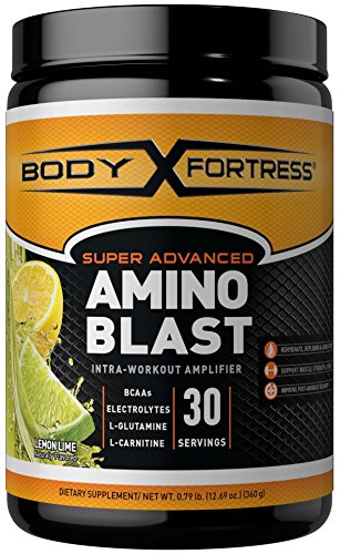 Book Cover Body Fortress Super Advanced Amino Blast, Lemon Lime, 360 Grams