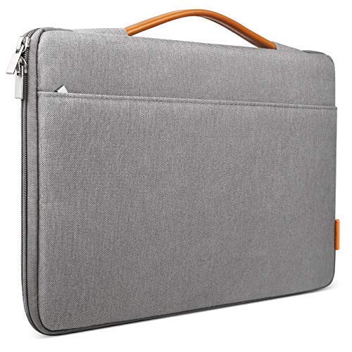 Book Cover Inateck 15-15.4 Inch Laptop Sleeve Briefcase Bag Compatible 15'' MacBook Pro 2013-2015/MacBook 2016 2017 2018/Surface Book 2 - Dark Gray