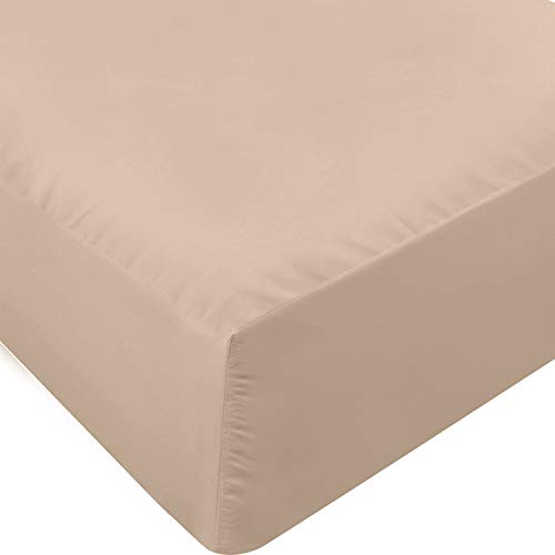 Book Cover Utopia Bedding Twin Fitted Sheet (Beige)