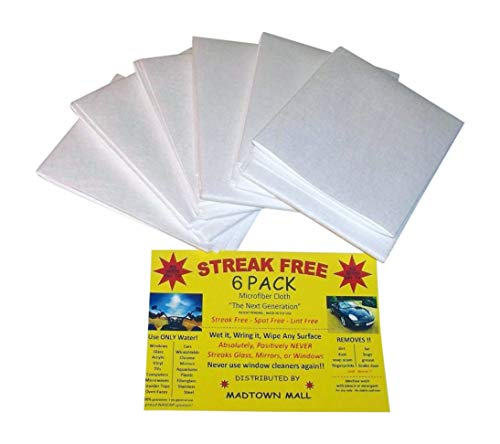 Streak Free Microfiber Cloth â€œAs Seen on Tvâ€ 6 Pack