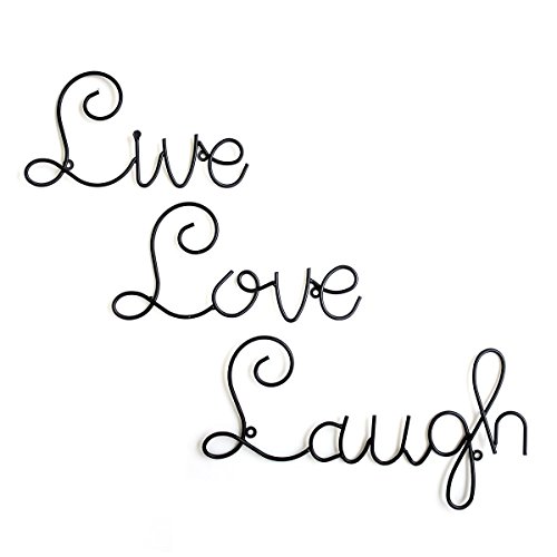 Live Love Laugh Set 3 Wall Mount Metal Wall Word Sculpture, Wall Decor By Super Z Outlet®