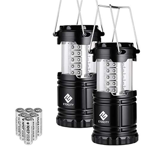 Book Cover Etekcity Lantern Camping Lantern Battery Powered Lights for Power Outages, Home Emergency, Camping, Hiking, Hurricane, A Must Have Camping Accessories, Portable & Lightweight, Batteries Included