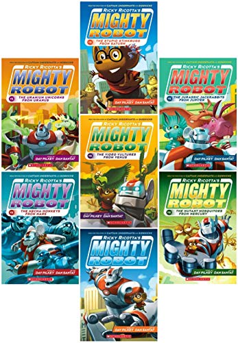 Book Cover Ricky Ricotta's Mighty Robot Book Set (7 Volumes)