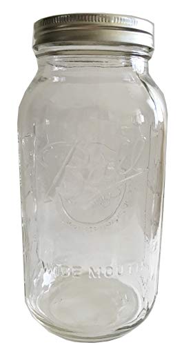 Ball Mason Jar-64 oz. Clear Glass Wide Mouth Ball Half Gallon - One Jar