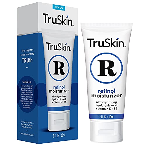 Book Cover TruSkin Retinol Cream Anti-Wrinkle Moisturizer for Face Care and Eye Area with Hyaluronic Acid, Green Tea, 2 fl oz