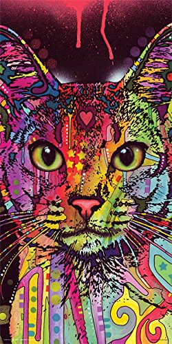 Book Cover Dean Russo Cat Whiskers Modern Animal Decorative Art Poster Print 12x24