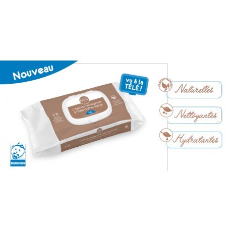 Gifrer Lingettes Nettoyantes à l'Huile d'Olive Vierge 70 Lingettes