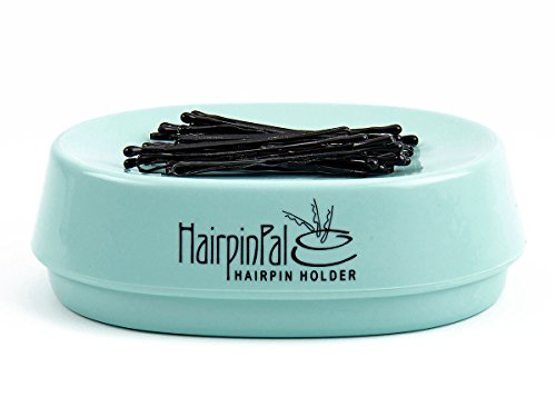 Book Cover Bobby Pin and Hair Clip Magnetic Holder: HairpinPal (Sea Foam Teal)