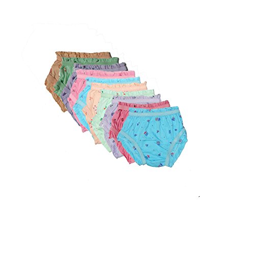 New Day Baby Girls' Cotton Panties Pack Of Ten 18 - 24 Months Multi-Coloured