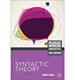 [(Syntactic Theory)] [Author: Geoffrey Poole] published on (June, 2011)