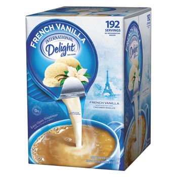 Book Cover International Delight French Vanilla Liquid Creamer Portion Cups 192ct