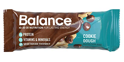 Book Cover Balance Bar, Healthy Protein Snacks, Cookie Dough, 1.76 oz, 6 Count (Pack of 1)