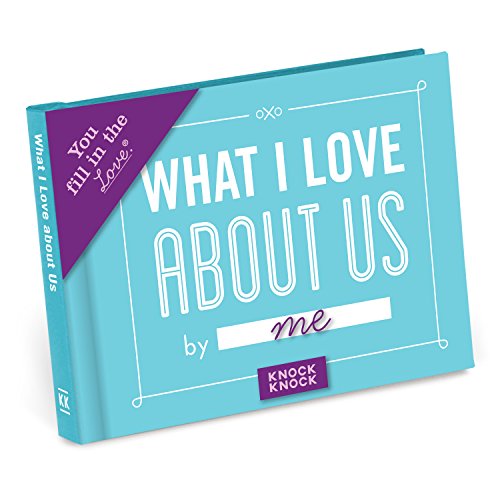 Book Cover Knock Knock What I Love about Us Fill in the Love Book Fill-in-the-Blank Gift Journal, 4.5 x 3.25-inches