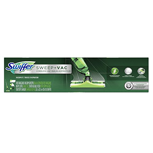 Book Cover Swiffer Sweep and Vac Vacuum Cleaner for Floor Cleaning, 11 Piece Set Includes: 1 Rechargeable Vacuum Sweep, 8 Dry Cloths, 1 Battery Charger and 1 Replaceable Filter
