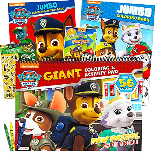 Book Cover Paw Patrol Coloring and Activity Book Set (3 Coloring Books Bundle) with Bonus Stickers